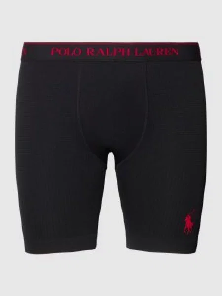Obcisłe bokserki ze wstawkami z siateczki model ‘LIGHT SPORT HEATHER’ Polo Ralph Lauren Underwear czarne