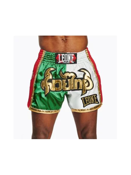 Тренувальні шорти LEONE Siam Thai зелений/білий білі