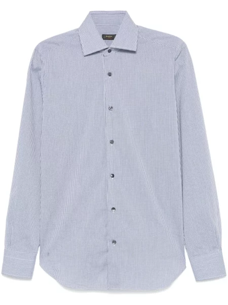 Kostkovaná mini košile Barba modrá