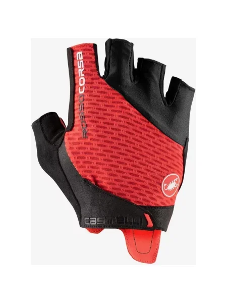 Rękawiczki Castelli Pro V Rosso Corsa Czerwone XS czarne