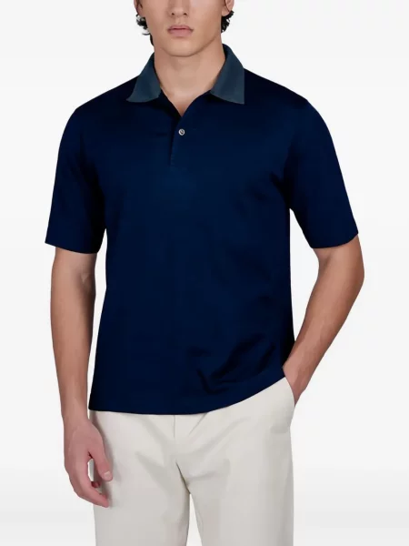 Polo Paul & Shark de lână albastru