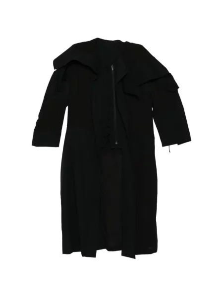 Płaszcz Yohji Yamamoto sznurowany koronkowy czarny