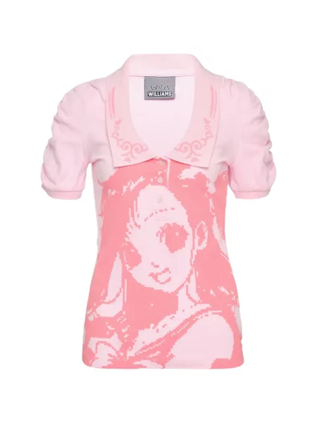 Tricou polo Ashley Williams roz