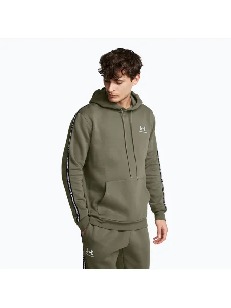 Мъжки суитшърт Under Armour Icon Fleece HD морско зелено/бяло бяло