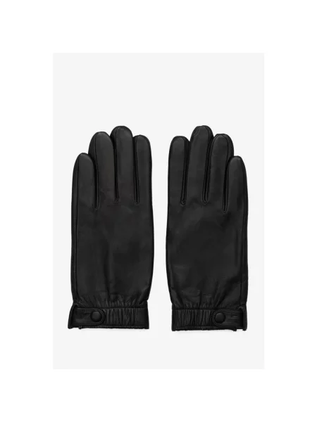 Кожаные перчатки Estro черные