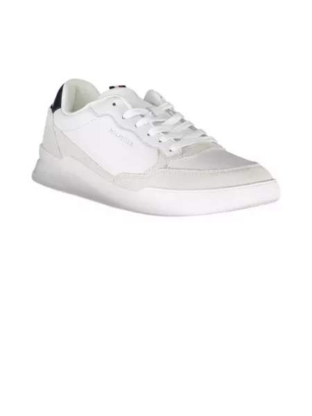Trampki Tommy Hilfiger w miejskim stylu skórzane białe