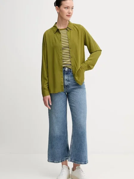 Сорочка United Colors of Benetton regular класичний комір рожевий