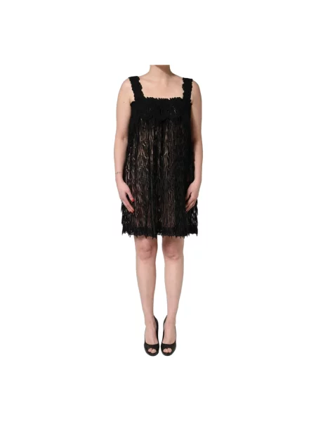 Sukienka mini Dolce And Gabbana bez rękawów czarna