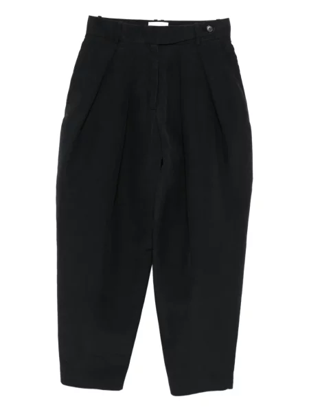 Pantaloni The Row plisate negru