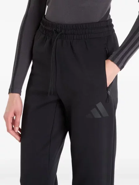 Pantaloni cargo Adidas cu dungi clasici alergare negru