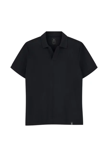 Tricou polo Boggi Milano stretch negru