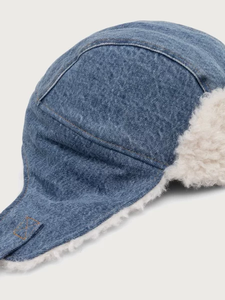 Levi's czapka COZY TRAPPER niebieska