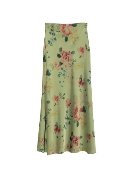 Fusta maxi Marques'almeida cu model floral cu imagine verde