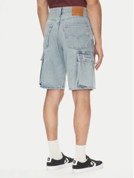 Levi's® Jeans kratke hlače Svetlo Baggy Fit modra