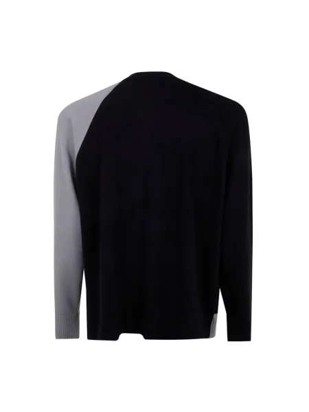 Dzianinowy sweter Y-3 z logo czarny