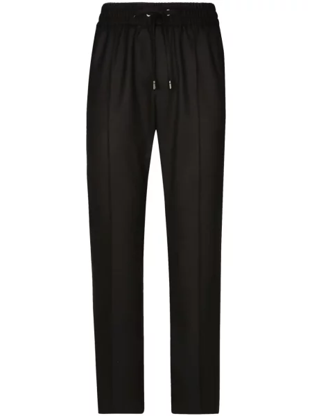 Pantaloni Dolce & Gabbana de lână negru