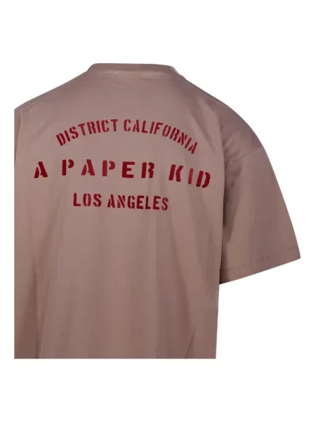 Tricou A Paper Kid cu imagine maro