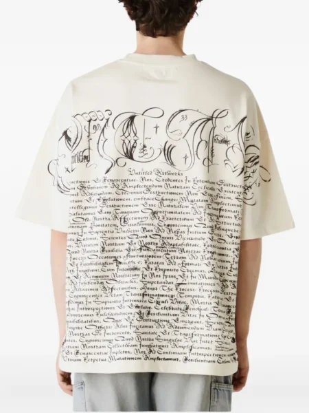 Tricou Untitled Artworks cu imagine alb