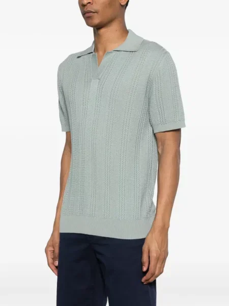 Gulerat tricou polo Canali albastru
