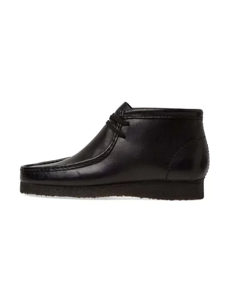 Botki Clarks skórzane klasyczne czarne