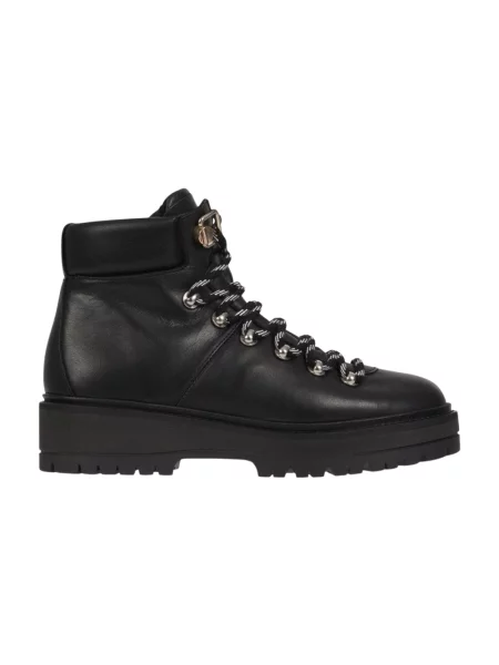 Botki Tommy Hilfiger skórzane czarne