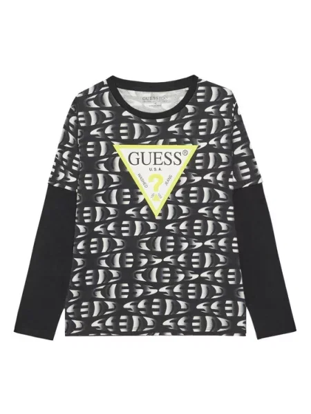 Μπλούζα Guess μαύρο
