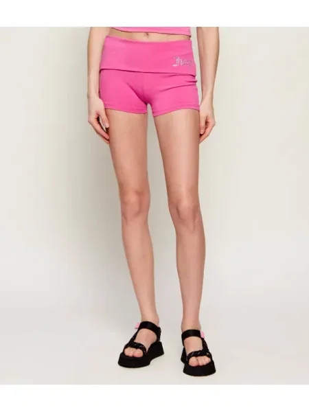 Juicy Couture Pantaloni scurți ROLL DOWN roz