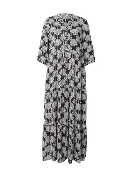 MORE & MORE Rochie tip bluză negru alb