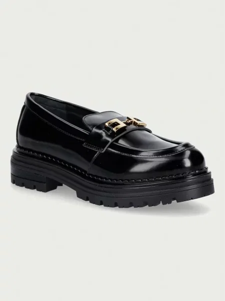 Pantofi loafer Elisabetta Franchi slip-on negru