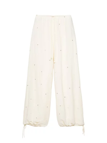 Pull&Bear Pantaloni pastel galben