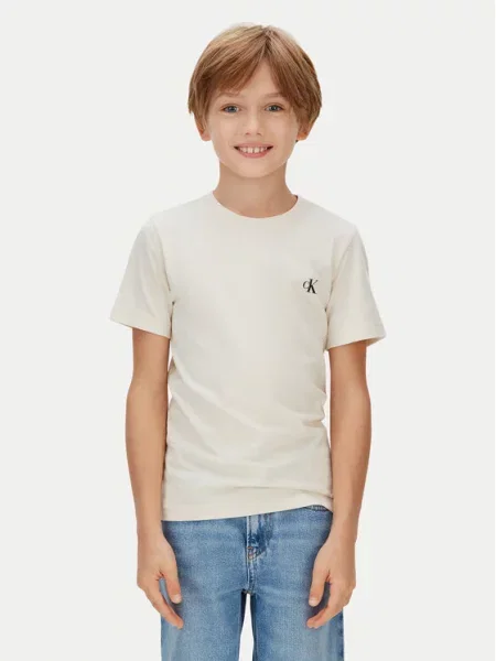Dětské top Calvin Klein Jeans béžový