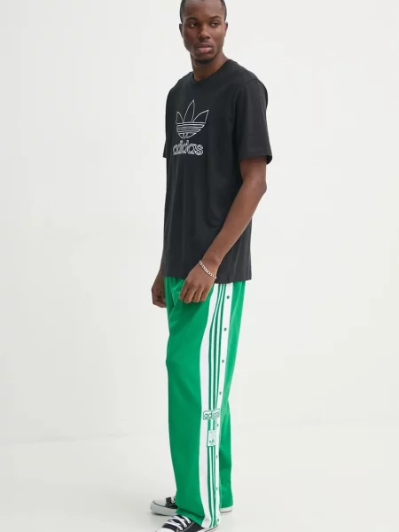 Спортивні штани adidas Originals Adibreak з аплікацією зелений