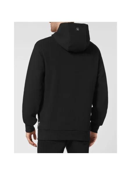 Bluza z kapturem Philipp Plein z kapturem czarna