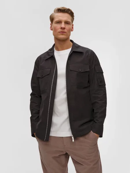 Moose Knuckles Kurtki Mężczyzna S Charlesbourg Shirt Jacket czarny