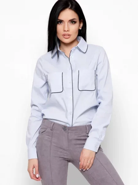 CARICA Блуза блакитний