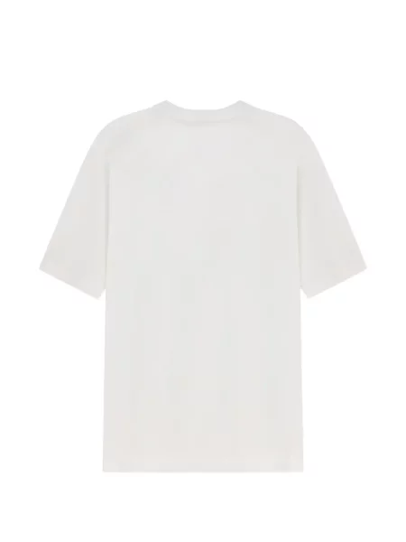 Μπλούζα Bramani Cashmere κασμίρ με στρογγυλή λαιμόκοψη λευκό