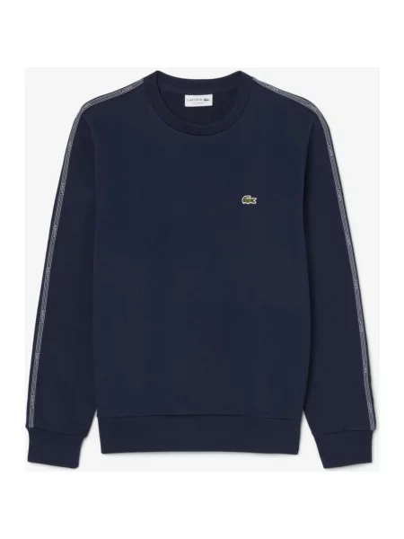 Bluza Lacoste Stripe Band Fleece granatowa XS niebieska