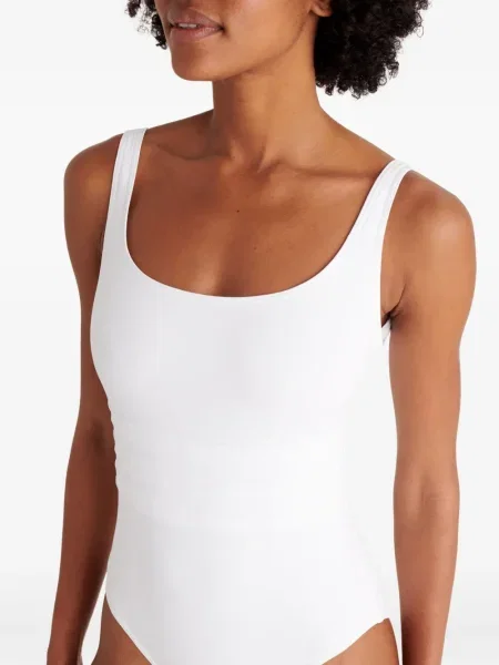 Rochie maxi Eres fără bretele alb