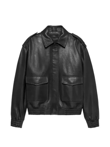 Geanta de piele Arma negru