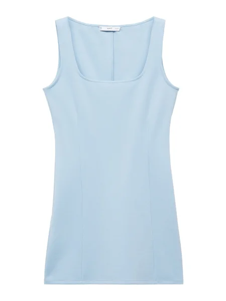MANGO Rochie MILLY deschis albastru
