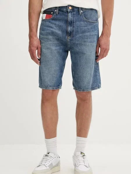 Tommy Jeans šortky džínové modré