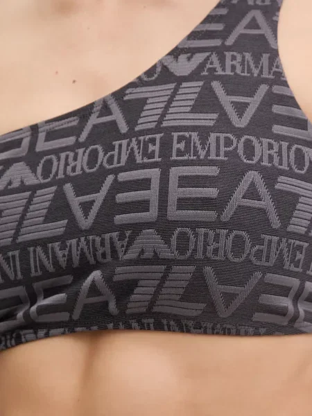 Μπικίνι Ea7 Emporio Armani με σχέδιο με έναν ώμο γκρι