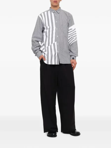 Pantaloni Noir Kei Ninomiya tricotate negru