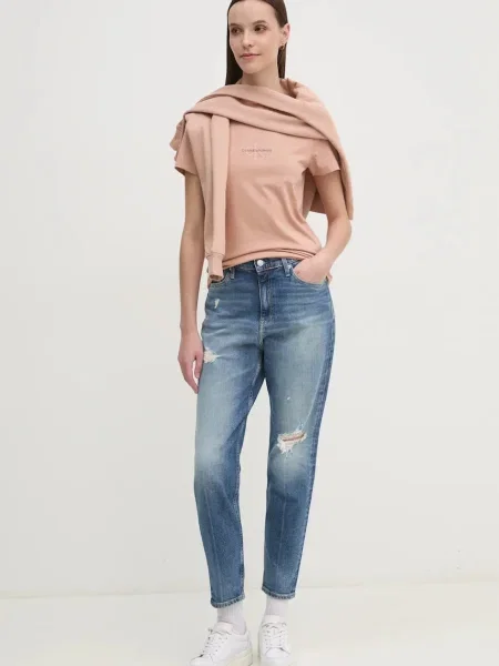 Calvin Klein Jeans Μπλούζα πορτοκαλί