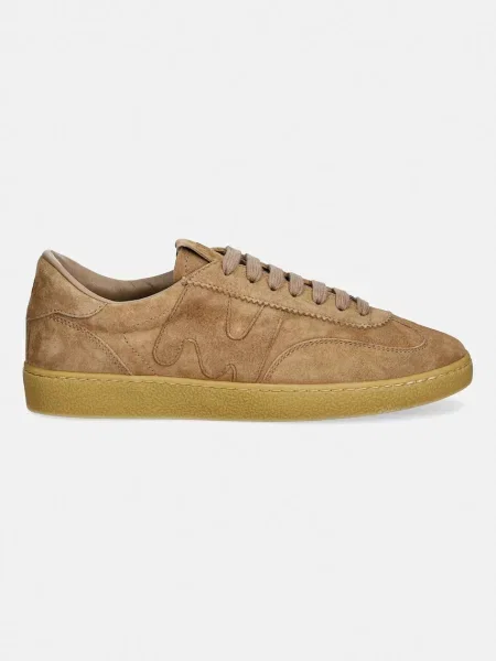 MSGM sneakersy nubukowe brązowe
