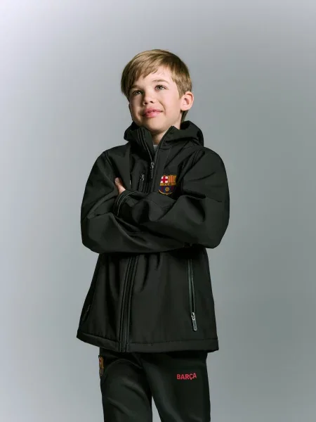 Reserved FC Barcelona softshell dzseki fekete