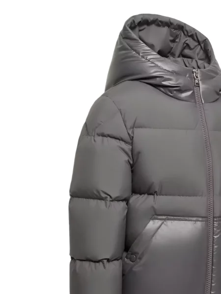 Dětska péřová bunda Moncler Enfant šedá