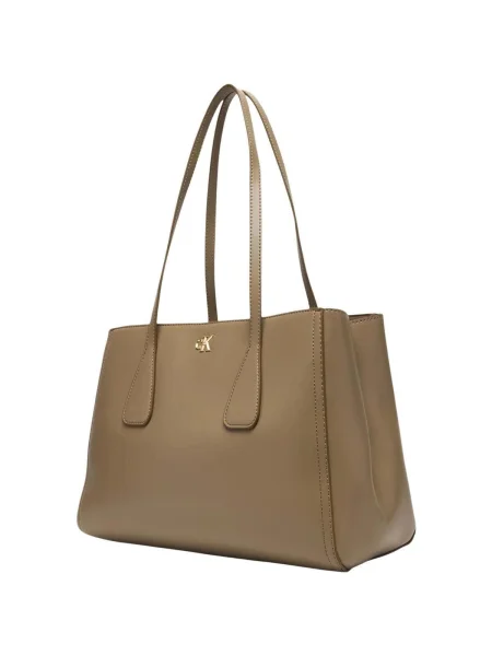 Calvin Klein Kabelka Ck Medium Work Tote béžová