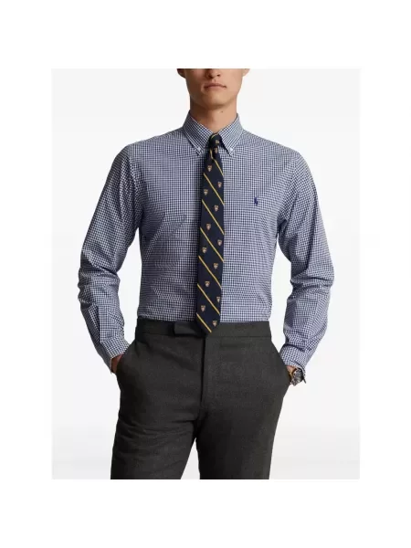 Koszula Polo Ralph Lauren popelinowa niebieska