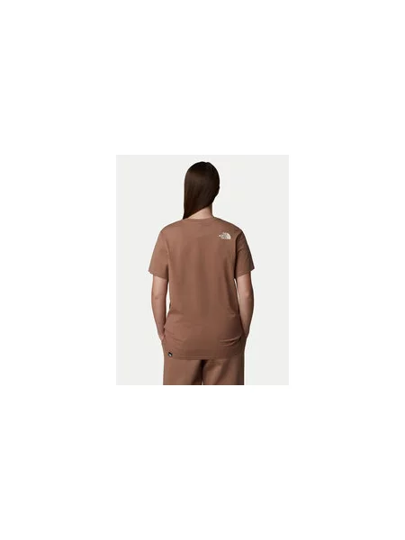 The North Face Marškinėliai Easy Loose Fit ruda